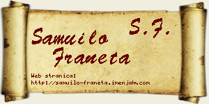 Samuilo Franeta vizit kartica